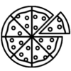 Pizza Symbol verfügbar